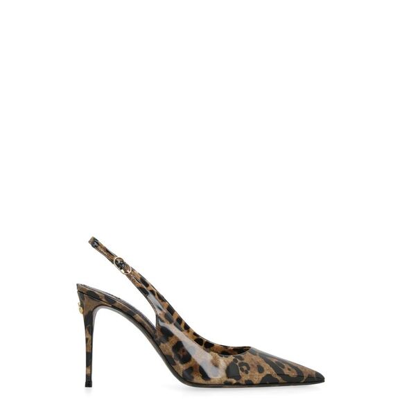 DOLCE & GABBANA KIM DOLCE&GABBANA - LEATHER POINTY-TOE SLINGBACKS